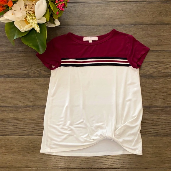Moa Moa girls twist tie tee size medium - Picture 2 of 4